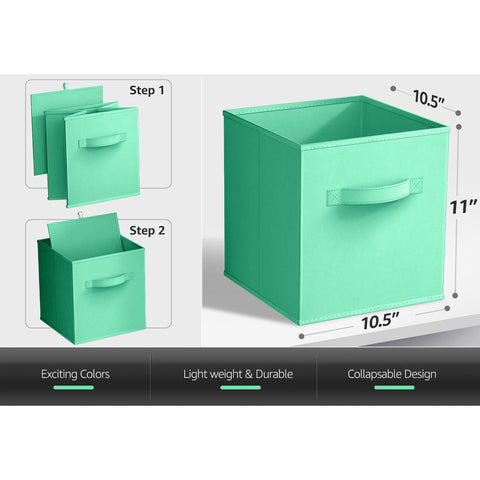 11" Cube Storage Bins (8 Pack Solid) 11" Cube Storage Bins (8 Pack Solid)