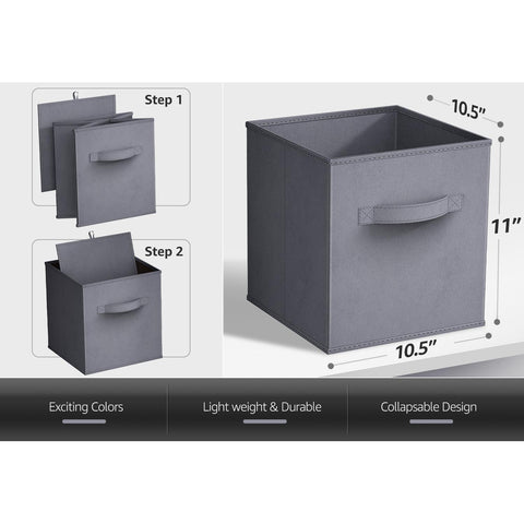 11" Cube Storage Bins (8 Pack Solid) 11" Cube Storage Bins (8 Pack Solid)
