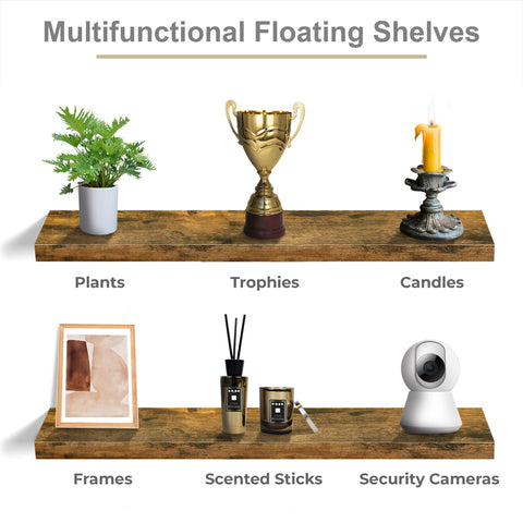 Long Floating Shelves (2 Pack) Long Floating Shelves (2 Pack)
