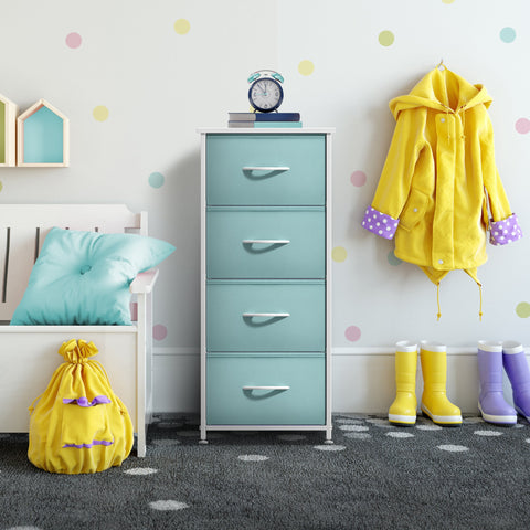 4 Drawer Vertical Short Nightstand 4 Drawer Vertical Short Nightstand