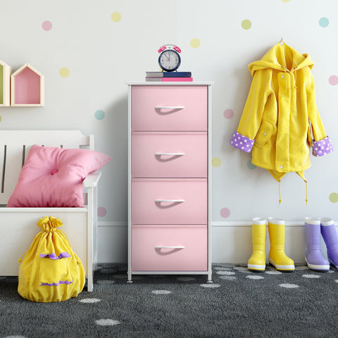 4 Drawer Vertical Short Nightstand 4 Drawer Vertical Short Nightstand