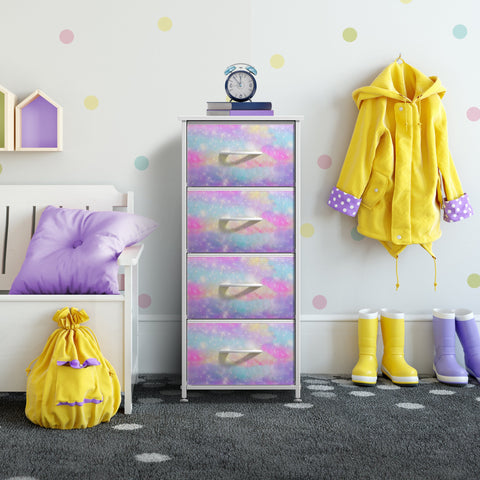 4 Drawer Vertical Short Nightstand 4 Drawer Vertical Short Nightstand