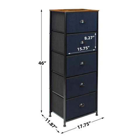 5 Drawer Tower Nightstand 5 Drawer Tower Nightstand