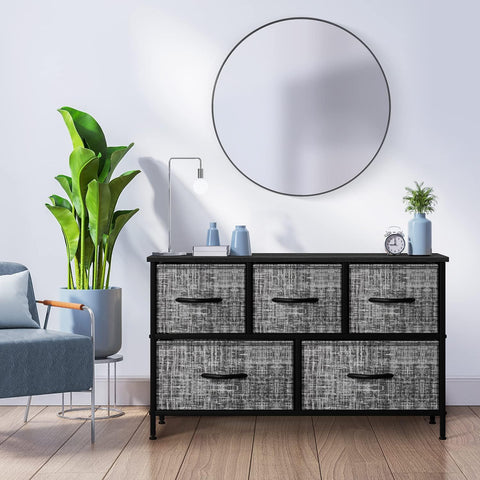 5 Drawer Wide Short Dresser 5 Drawer Wide Short Dresser