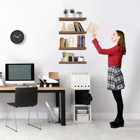 Wall Mounted Bookshelf (4 Pack) Wall Mounted Bookshelf (4 Pack)