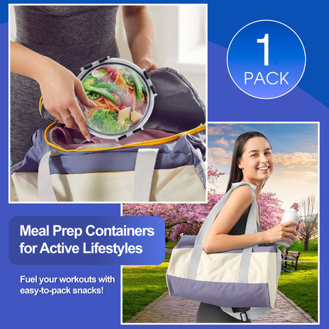 Airtight Glass Food Prep and Storage Container with Lid (Single) Airtight Glass Food Prep and Storage Container with Lid (Single)