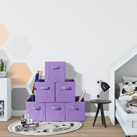 11" Cube Storage Bins (6 Pack Pastels) 11" Cube Storage Bins (6 Pack Pastels)
