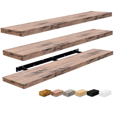 55-Inch Extra Long Floating Shelves (Set of 3) 55-Inch Extra Long Floating Shelves (Set of 3)