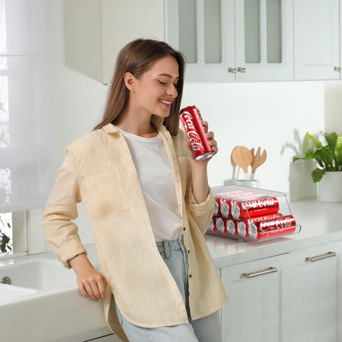 12 Skinny Soda Can Organizer (Set of 2) 12 Skinny Soda Can Organizer (Set of 2)