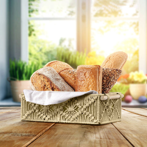 Macrame Boho Decor Baskets (Set of 2) Macrame Boho Decor Baskets (Set of 2)