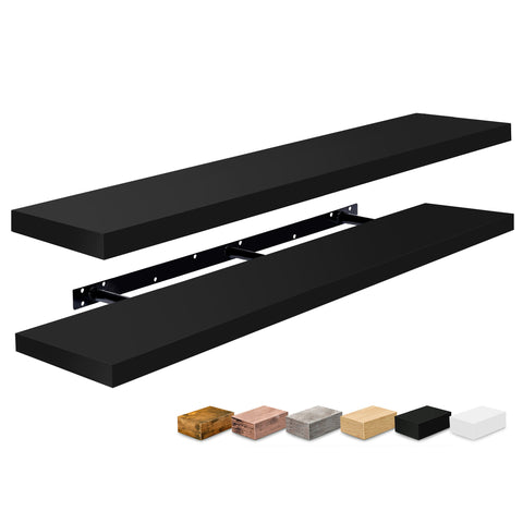 55-Inch Extra Long Floating Shelves (Set of 2) 55-Inch Extra Long Floating Shelves (Set of 2)