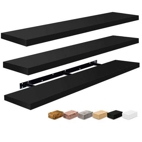 55-Inch Extra Long Floating Shelves (Set of 3) 55-Inch Extra Long Floating Shelves (Set of 3)