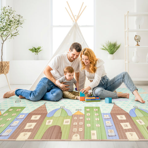 78" Charming Neighborhood Kids Foam Mat 78" Charming Neighborhood Kids Foam Mat
