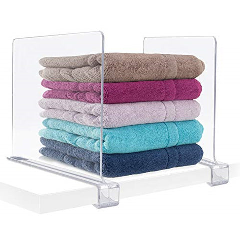 Clear Shelf Divider Set (Clip-On) Clear Shelf Divider Set (Clip-On)