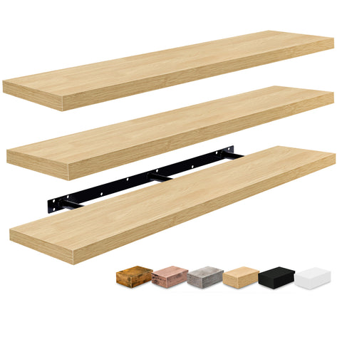 55-Inch Extra Long Floating Shelves (Set of 3) 55-Inch Extra Long Floating Shelves (Set of 3)