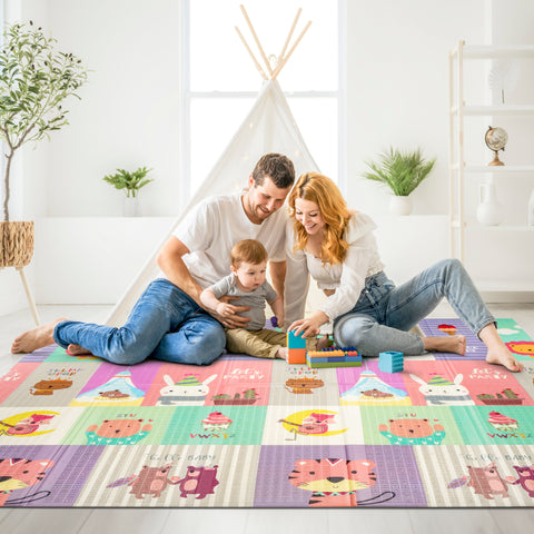 78" Safari Party Kids Foam Mat 78" Safari Party Kids Foam Mat