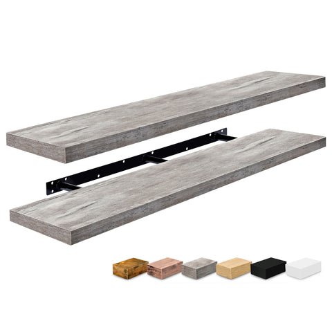 55-Inch Extra Long Floating Shelves (Set of 2) 55-Inch Extra Long Floating Shelves (Set of 2)