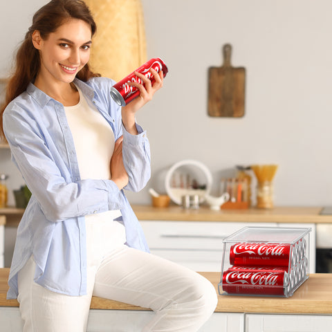 12 Skinny Soda Can Organizer (Set of 2) 12 Skinny Soda Can Organizer (Set of 2)