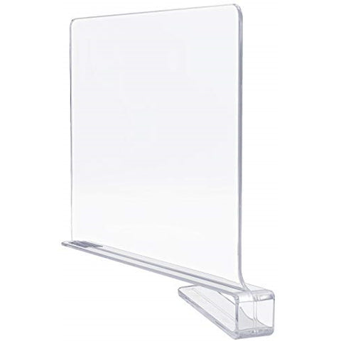Clear Shelf Divider Set (Clip-On) Clear Shelf Divider Set (Clip-On)
