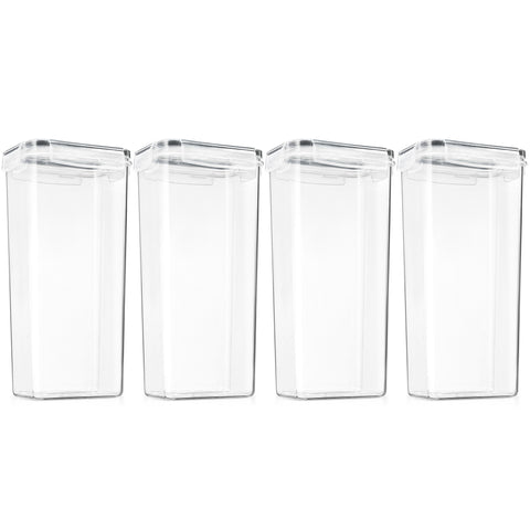Airtight Cereal Dispenser Easy Pour Canister Set (4 Pack) Airtight Cereal Dispenser Easy Pour Canister Set (4 Pack)