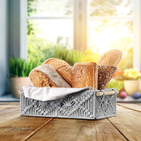 Macrame Boho Decor Baskets (Set of 2) Macrame Boho Decor Baskets (Set of 2)
