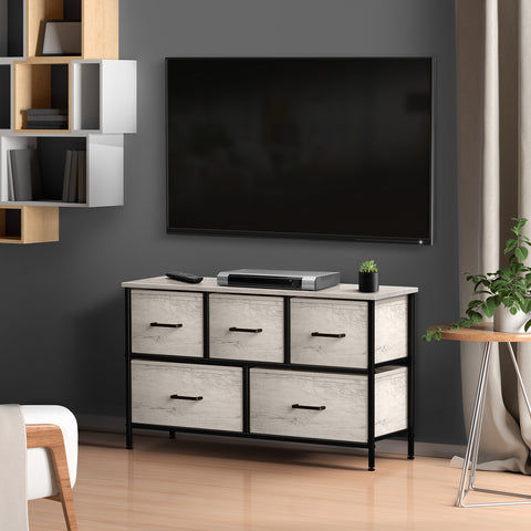 5 Drawer Wide Short Dresser 5 Drawer Wide Short Dresser