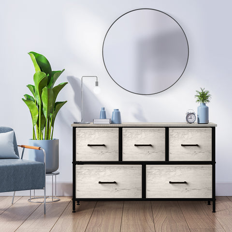 5 Drawer Wide Short Dresser 5 Drawer Wide Short Dresser