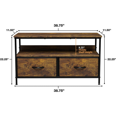 2 Drawer TV Stand Dresser (for TVs up to 38") 2 Drawer TV Stand Dresser (for TVs up to 38")