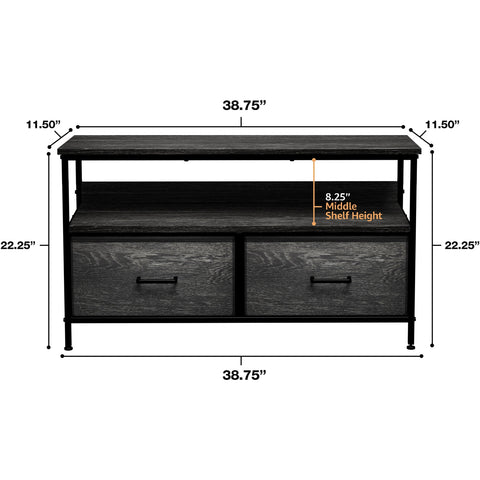 2 Drawer TV Stand Dresser (for TVs up to 38") 2 Drawer TV Stand Dresser (for TVs up to 38")