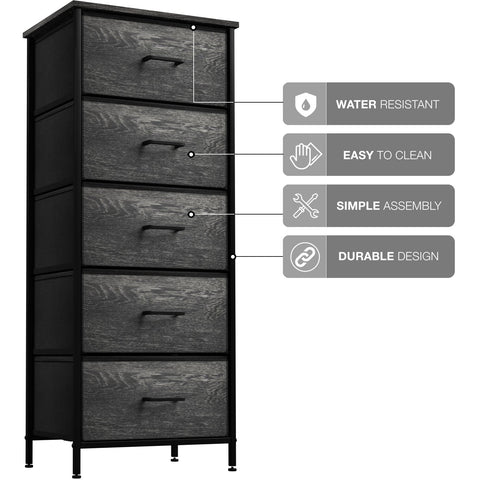 5 Drawer Tower Nightstand 5 Drawer Tower Nightstand