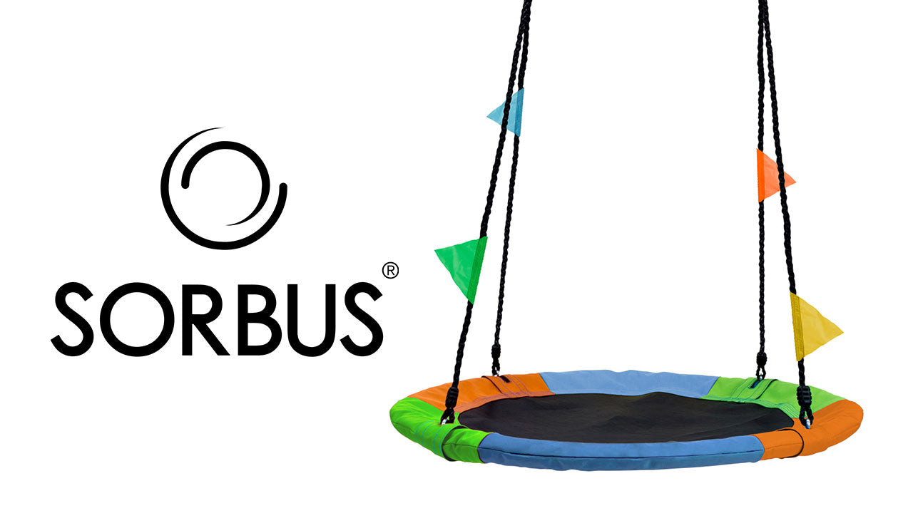 24" Saucer Tree Swing with Flags