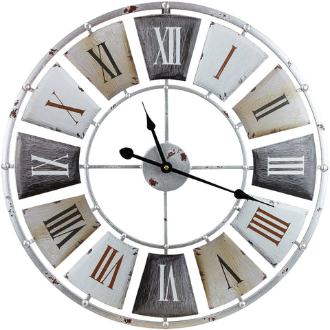 24" Vintage Industrial Wall Clock - Sorbus Home 24" Vintage Industrial Wall Clock - Sorbus Home