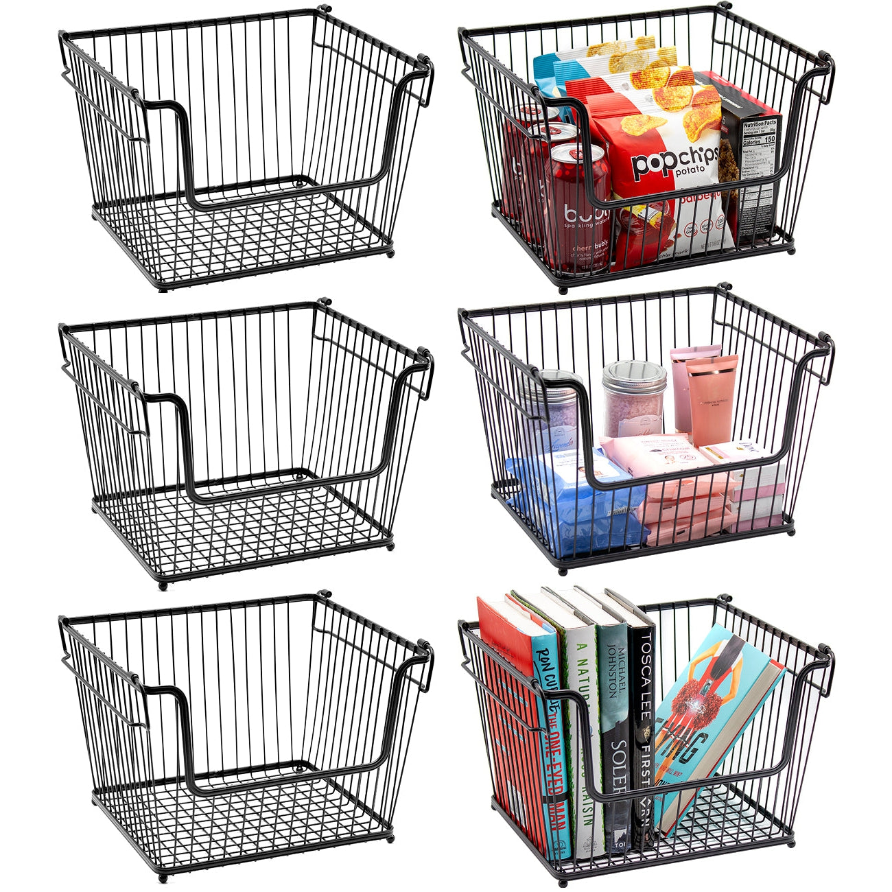 Sorbus Stackable storage basket for home, bath and closet – Sorbus Home
