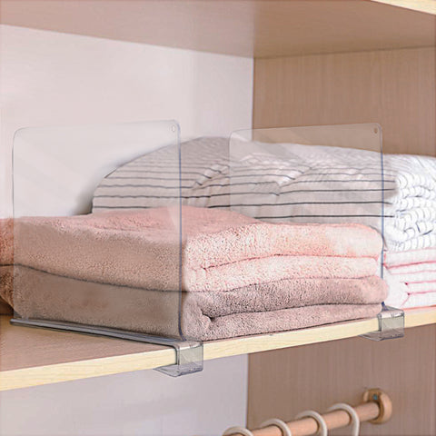 Clear Shelf Divider Set (Clip-On) Clear Shelf Divider Set (Clip-On)