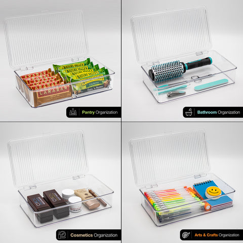 Pantry Storage Bins for with Hinged Lids Pantry Storage Bins for with Hinged Lids