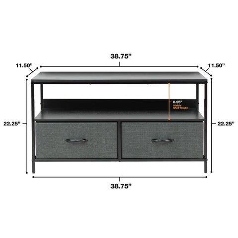 2 Drawer TV Stand Dresser (for TVs up to 38") 2 Drawer TV Stand Dresser (for TVs up to 38")