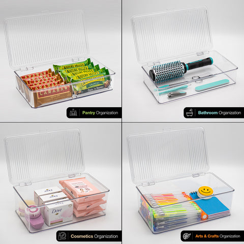 Pantry Storage Bins for with Hinged Lids Pantry Storage Bins for with Hinged Lids