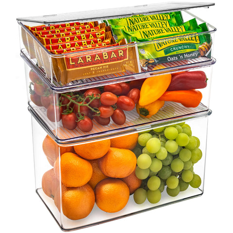 Pantry Storage Bins for with Hinged Lids Pantry Storage Bins for with Hinged Lids