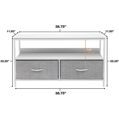 2 Drawer TV Stand Dresser (for TVs up to 38") 2 Drawer TV Stand Dresser (for TVs up to 38")