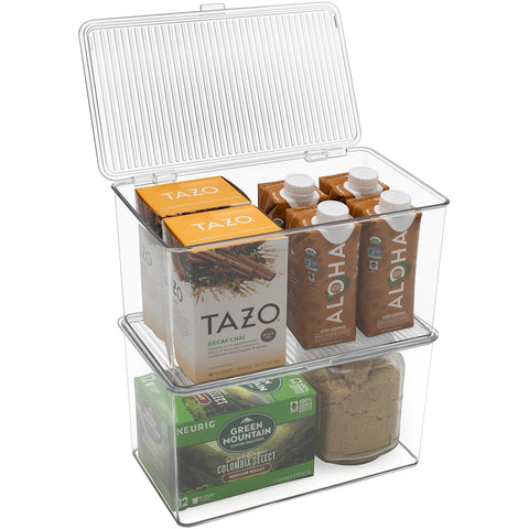Pantry Storage Bins for with Hinged Lids Pantry Storage Bins for with Hinged Lids