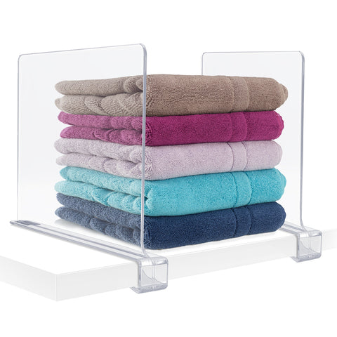 Clear Shelf Divider Set (Clip-On) Clear Shelf Divider Set (Clip-On)