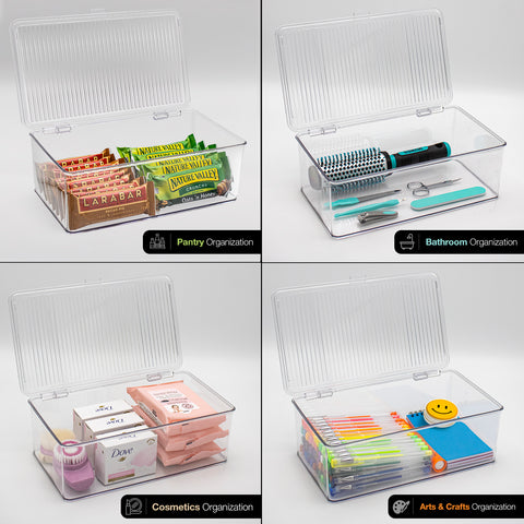 Pantry Storage Bins for with Hinged Lids Pantry Storage Bins for with Hinged Lids