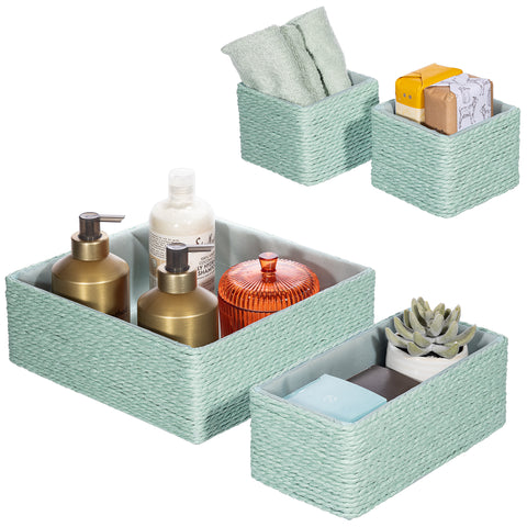 Rope Storage Baskets Woven Paper (Set of 4) Rope Storage Baskets Woven Paper (Set of 4)