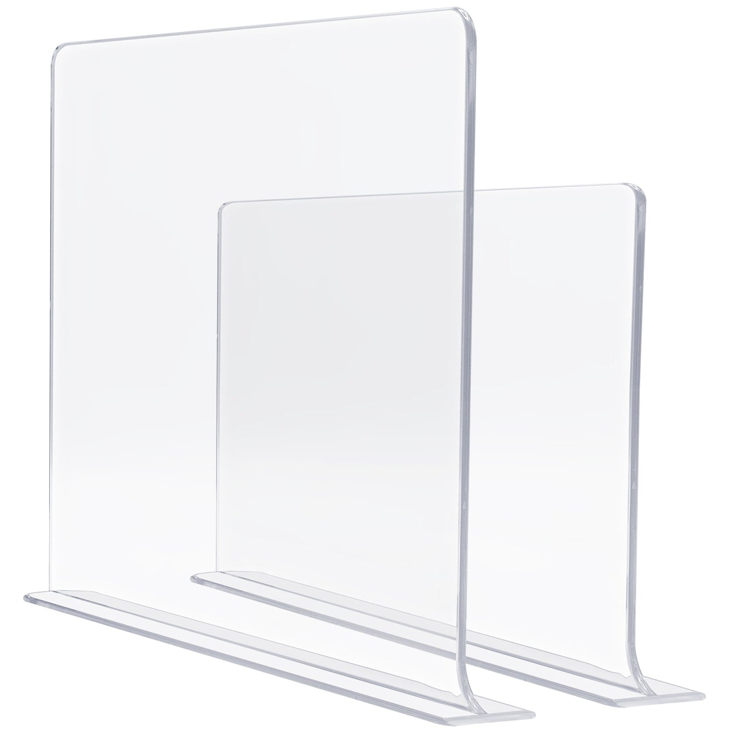 Sorbus Acrylic Shelf Divider With Adhesive Tape for Closet