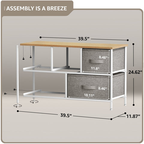 5 Drawer Wide Short Dresser 5 Drawer Wide Short Dresser