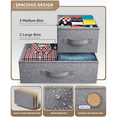 5 Drawer Wide Short Dresser 5 Drawer Wide Short Dresser
