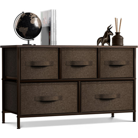 5 Drawer Wide Short Dresser 5 Drawer Wide Short Dresser