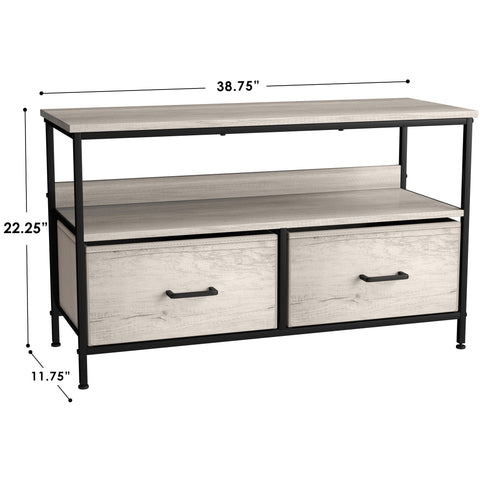 2 Drawer TV Stand Dresser (for TVs up to 38") 2 Drawer TV Stand Dresser (for TVs up to 38")
