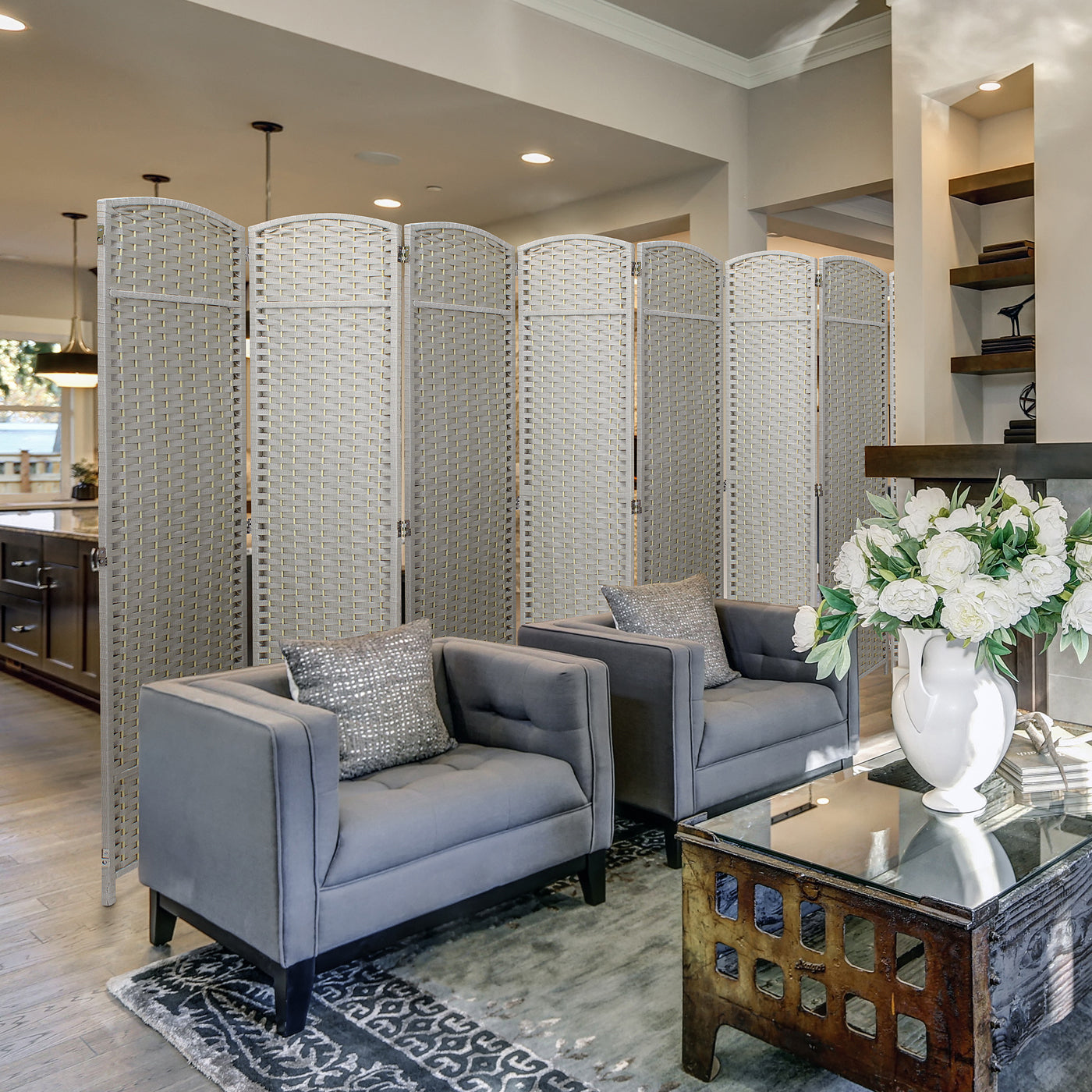 room divider, 8 panels, double hinged, portable room divider, 8 panels, double hinged, portable