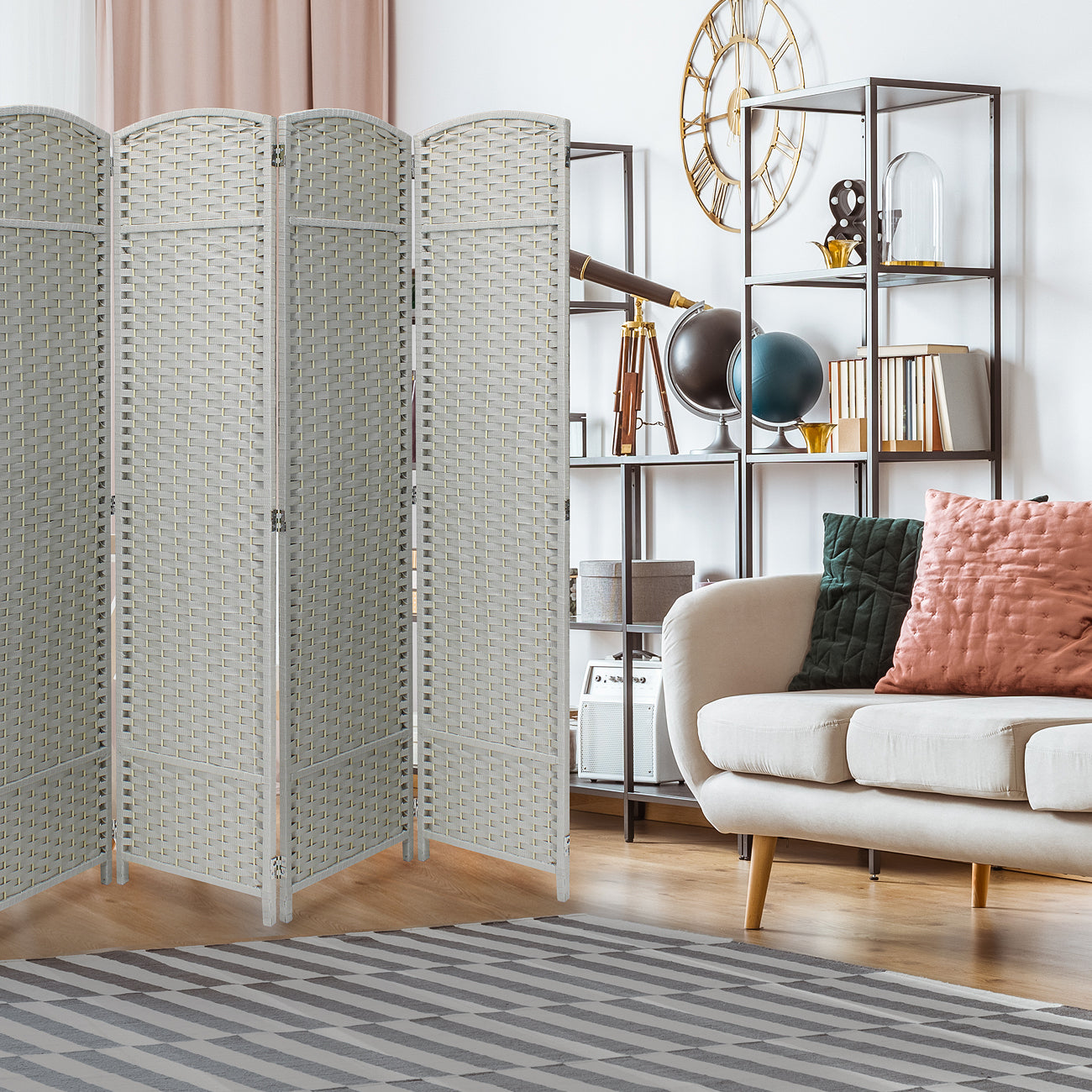 room divider, 8 panels, double hinged, portable room divider, 8 panels, double hinged, portable